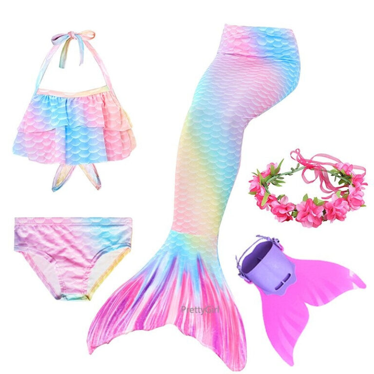 maillot-de-bain-enfant-motif-sirene-arc-en-ciel-pour-plage-et-piscine