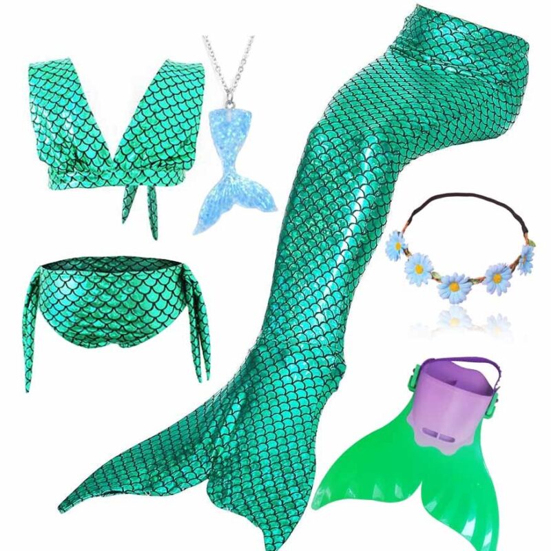 queue-de-sirene-nageable-costume-aquatique-enfants-adultes-vert-emeraude