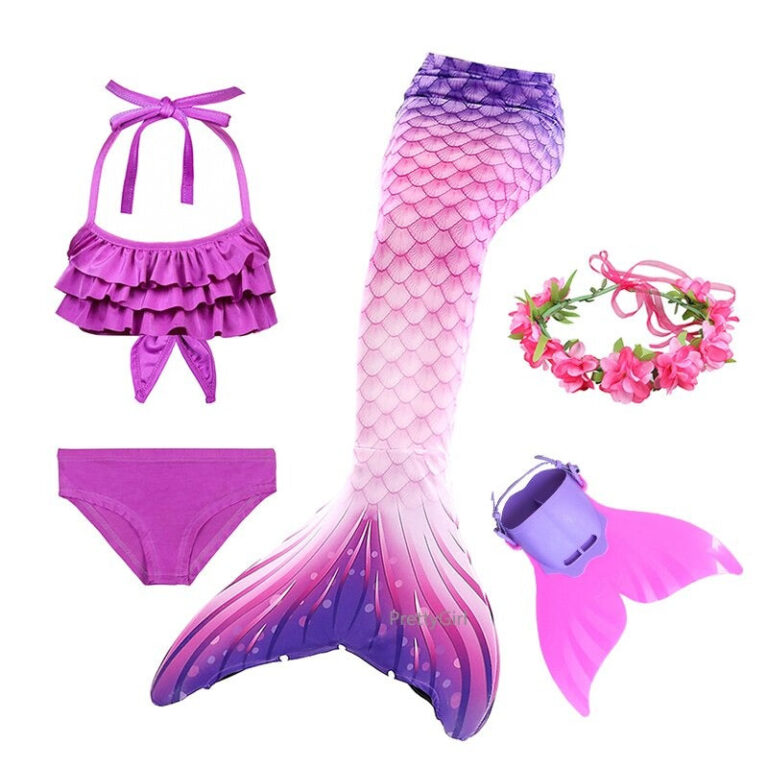 queue-de-sirene-rose-fuchsia-baignade-plage-piscine-enfants-adultes